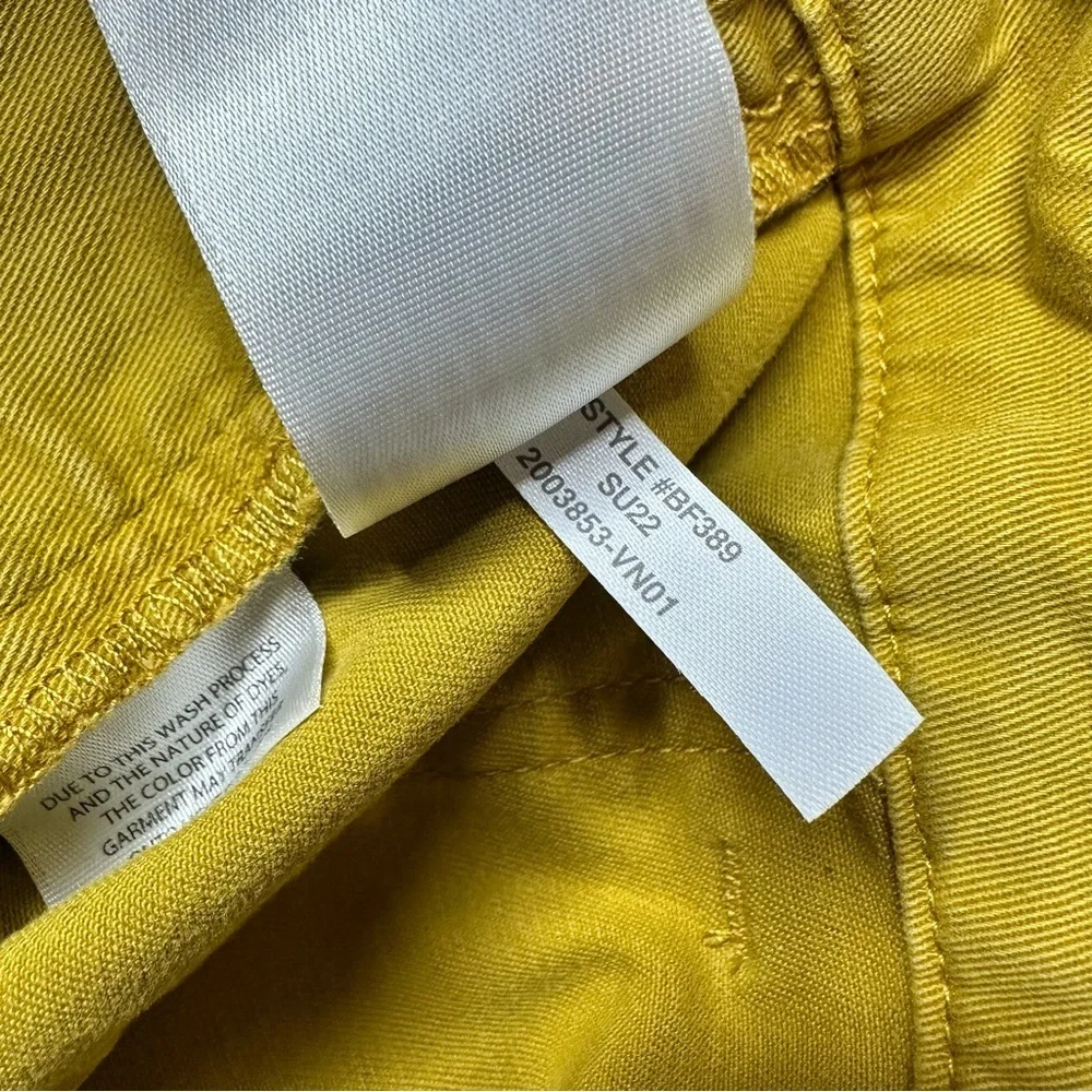 J. Crew Yellow Shorts Chino Style BF389 Size 0